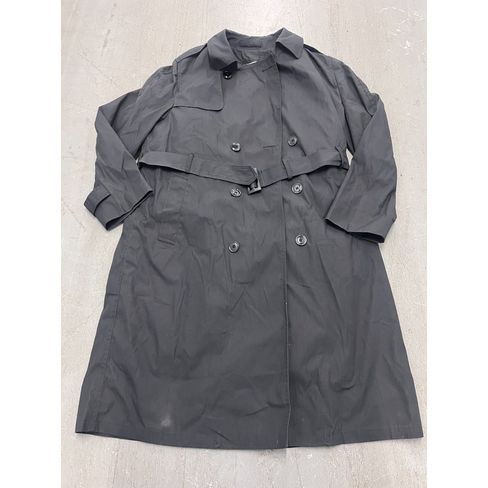 Defense Logistics Agency Garrison Collection‎ Trench Coat Mens 42R Black Classic
